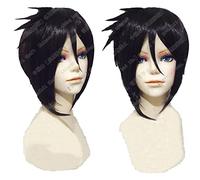 Kuroshitsuji Black Butler Sebastian Michaelis Short Black Heat Resistant Anime Cosplay Costume Wig + Track + Wig Cap