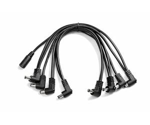 KURRENT ELECTRIC 9V Daisy Chain Cable For Guitar Effects Pedals, 8 Outputs, 5.5mm x 2.1mm Negative Center Polarity, 12 Inch Between Connectors