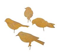 kurriuwu Iron Garden Ornament Animal-themed Decor Sure Here's A Product Title for Listing Rusty Bird Silhouette Decoration Weather-proof Metal Art Stake A