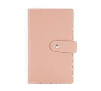 kurriuwu Large Capacity Money Saving Envelope Personal Finance Organizer Savings Challenge Book Large Capacity 96 Pockets Envelope Planner Binder Pink