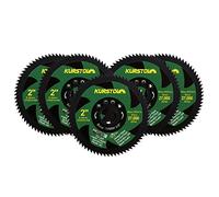 KURSTOL 2" HSS Circular Saw Blade - 5pcs 2"(50mm) 72T Cutting Disc for Mini Angle Grinder with Arbor 3/8"(10mm) Copper Aluminum Metal Non-Ferrous Sheet Metal Wood Plastic
