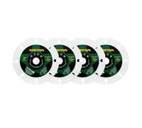 KURSTOL 3" Cut Off Wheel for Wood Laminate Plastic - 4pcs 75mm Wood Cutting Disc Tungsten Carbide Cutting Blade Arbor 11.12mm with 9.5mm Washer for Rubber Plastic
