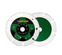 KURSTOL Carbide Wood Cutting Disc - 2pcs 75mm Cutting Wheel for Wood Laminate Rubber Plastic with Bore 3/8"(10mm) for Mini Angle Grinder