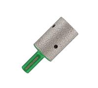KURSTOL Diamond Coated Milling Bit - Diamond Finger Bit for Enlarging Shaping Holes,Dia 1"(25mm) Hex Shank Tile Hole Grinder Round Bevel Existing Holes in Porcelain,Hard Ceramic,Granite,Marble