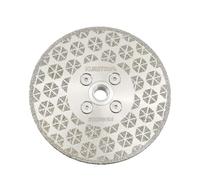KURSTOL Diamond Grinding Cutting Disc - Granite Grinding Wheel 5"/125mm M14 Flange, Double-sided Diamond Cutting Wheel for Beveling Shaping Marble,Porcelain,Ceramic Tile,Quartz