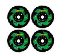 KURSTOL HSS Metal Saw Blade - 4pcs 75mm Cutting Disc for Copper Aluminum Metal Non-ferrous Sheet Metal with 10mm Bore for Mini Angle Grinder