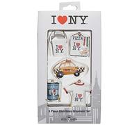 Kurt Adler 1.2-Inch to 1.5-Inch I Love NY Miniature Ornament Set, 5-Pack