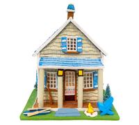 Kurt Adler 10.3" Battery Operated LED Lake House Tablepiece