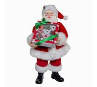 Kurt Adler 10.5-inch Fabriché™ Santa with Box of Donuts