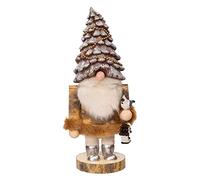 Kurt Adler 10-Inch Wooden Rustic Glamour Gnome Nutcracker