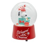 Kurt Adler 100 MM Musical Snoopy with Presents WaterGlobe
