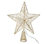 Kurt Adler 11.8" Battery Operated 5-Point Metal Star Treetop.