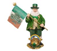 Kurt Adler 11" Fabriché™ Musical Irish Santa.