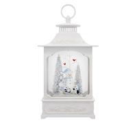 Kurt Adler 12.75" Battery Operated USB LED Lighted Snowmen & Penguins Water Lantern