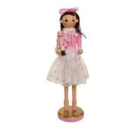 Kurt Adler 12-inch Pink Clara with Brunette Hair Ballerina Nutcracker