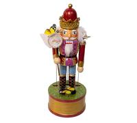 Kurt Adler 12" Wind-Up Musical Butterfly Catcher Nutcracker