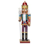 Kurt Adler 15" Black Wooden Nutcracker King