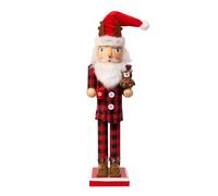 Kurt Adler 15" Santa with Red Pajamas Nutcracker!