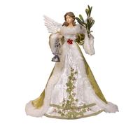 Kurt Adler 16" Mistletoe Kisses Angel Treetop