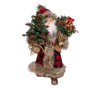 Kurt Adler 17" Kringles Klaus Santa with Plaid Coat