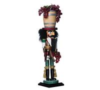 Kurt Adler 18.9" Hollywood Wine Barrel Hat Nutcracker
