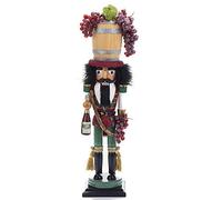Kurt Adler 18.9" Hollywood Wine Barrel Hat Nutcracker