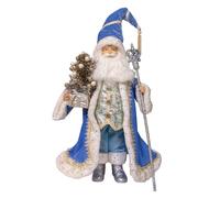 Kurt Adler 18" Kringles Blue & Platinum Santa