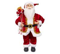 Kurt Adler 18" Standing Christmas Santa with Sack & Belt.