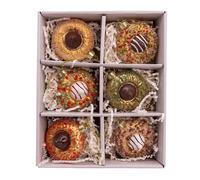Kurt Adler 2.75-inch Noble Gems™ Glass Cookie Drop Ornaments