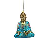 Kurt Adler 5.25" Glass Buddha Ornament,Christmas