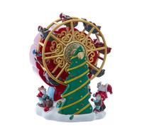 Kurt Adler 5.5" Wind-Up Musical Ferris Wheel Table Piece.
