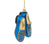 Kurt Adler 5" Elvis Blue Suede Shoes Glass Ornament