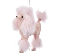 Kurt Adler 5" FURRY PINK POODLE ORN
