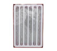 Kurt Adler 7" Glass Silver Twist Icicles