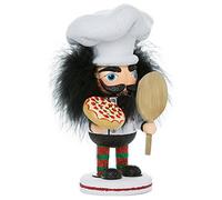 Kurt Adler 8-Inch Hollywood Pizza Guy Nutcracker, White