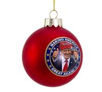 Kurt Adler 80 MM Trump America Great Again Ornament