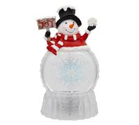 Kurt Adler 9.25" Battery Operated USB Christmas Snowman Water Globe