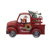 Kurt Adler 9.5" Battery Operated USB LED Lighted Santa & Christmas Tree in Truck Water Globe