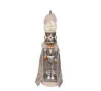 Kurt Adler Battery Operated 22" Hollywood Nutcrackers™ Musical Silver Nutcracker with Water Globe