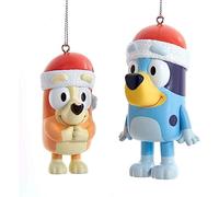 Kurt Adler Bluey and Bingo Ornaments, 2 Assorted