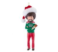 Kurt Adler Bob Ross with Hat Blow Mold Ornament