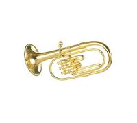 Kurt Adler Brass Musical Ornament, Tuba, 5.5“