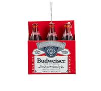 Kurt Adler Budweiser 6 Pack Plastic Beer Bottle