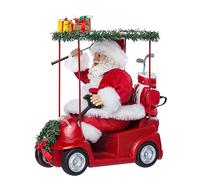 Kurt Adler C7480 11.25" Fabriche Santa Driving Golf Cart
