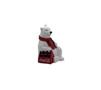 Kurt Adler Coca-Cola Polar Bear with 6 Pack of Bottles Ornament