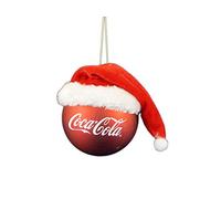 Kurt Adler Coca-Cola Red Ball with Santa Hat Ornament by Kurt Adler