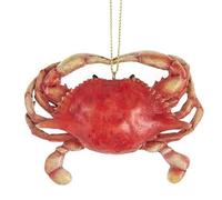 Kurt Adler E0515 Red Crab Ornament, 3-inch High, Resin