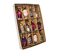 Kurt Adler Early Years Glass Ornament, 2.5-Inch, Set of 12