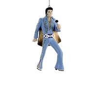 Kurt Adler Elvis in Blue Suit Blow Mold Ornament