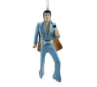 Kurt Adler Elvis in Blue Suit Blow Mold Ornament